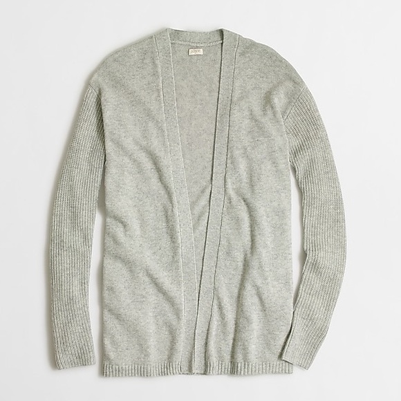 J. Crew Factory Sweaters - J. Crew | Warmspun Cardigan Sweater Ribbed Sleeves